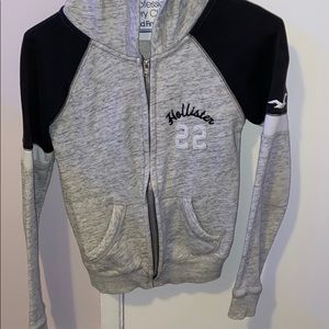 XS hollister zip up hoodie
